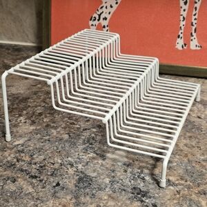 White Tiered Metal Rack